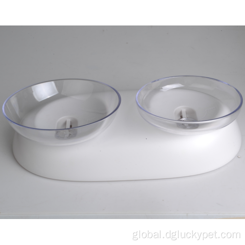 China Neck Protection Double Pet Food Plates Pet Bowls Manufactory